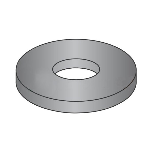 Newport Fasteners Flat Washer, For Screw Size 17/32" , Stainless Steel Black Oxide Finish, 200 PK 179747 - main